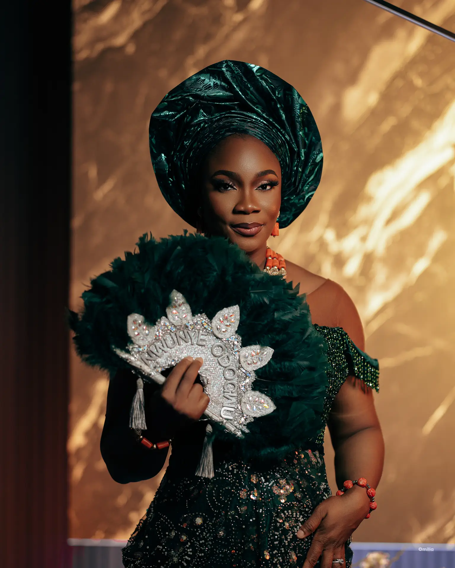 Bride in Nigerian traditional attire — Toronto Black wedding photography by Omilia Visuals