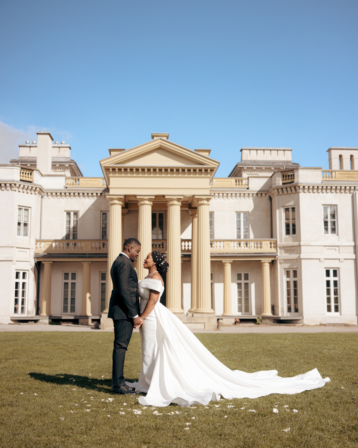 Bride and groom portrait